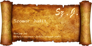 Szomor Judit névjegykártya